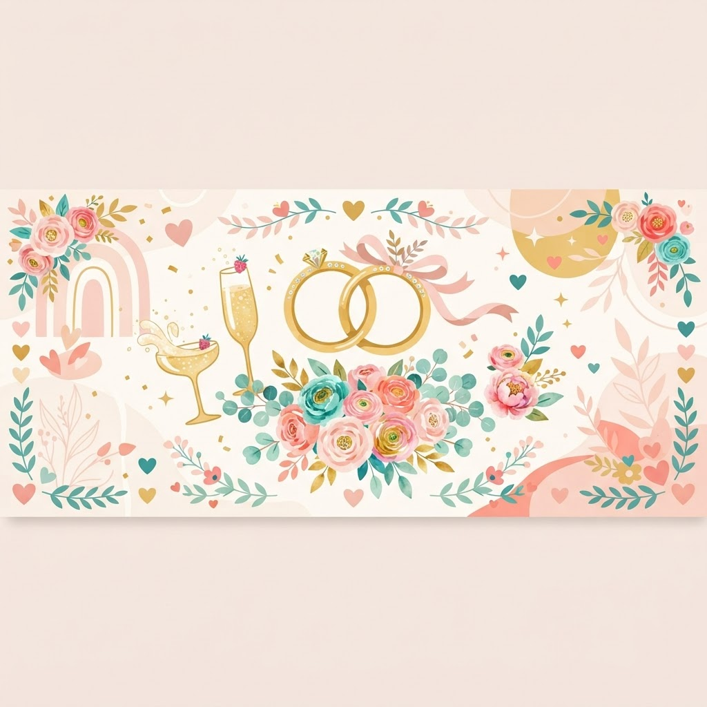 Illustration für Hochzeit