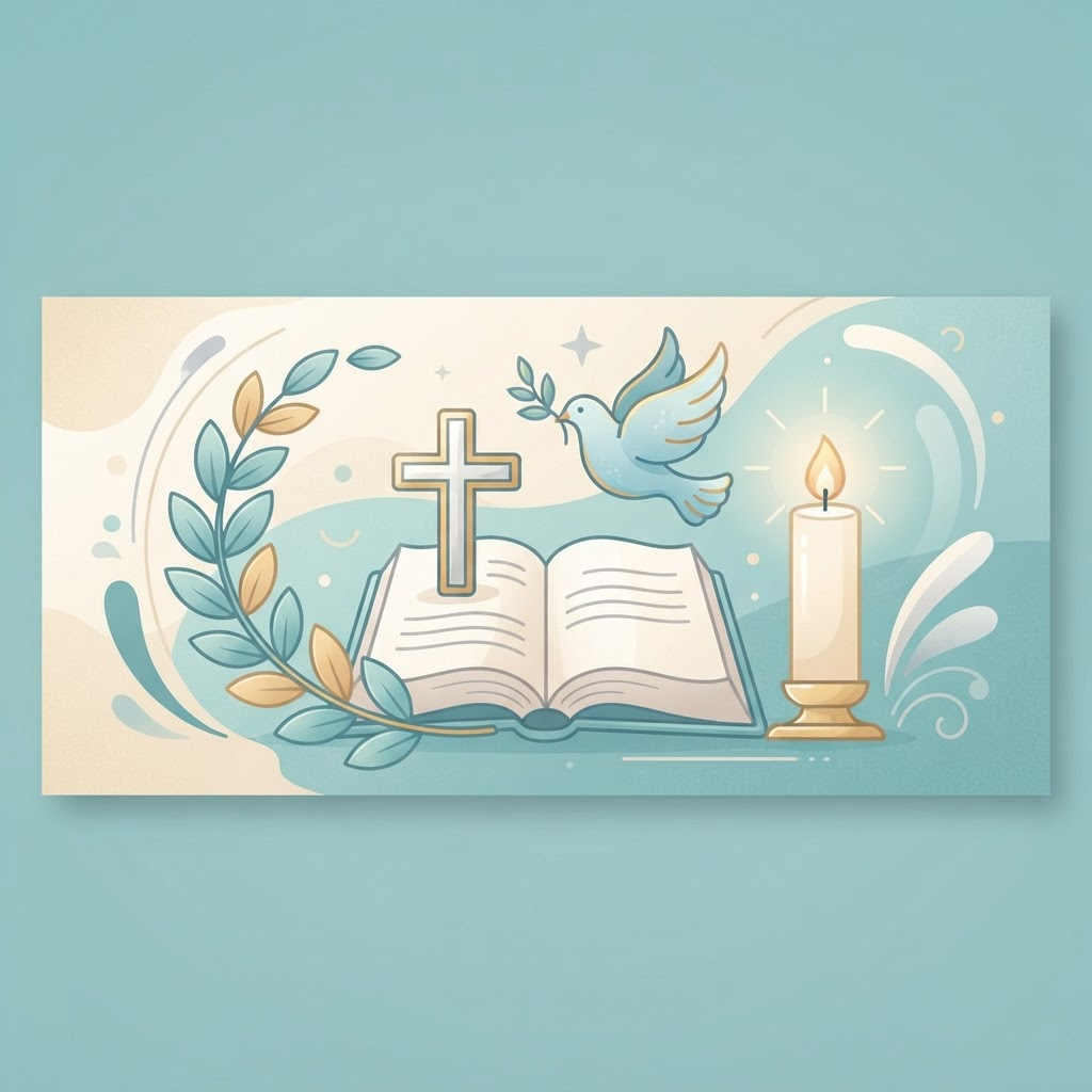 Illustration für Konfirmation